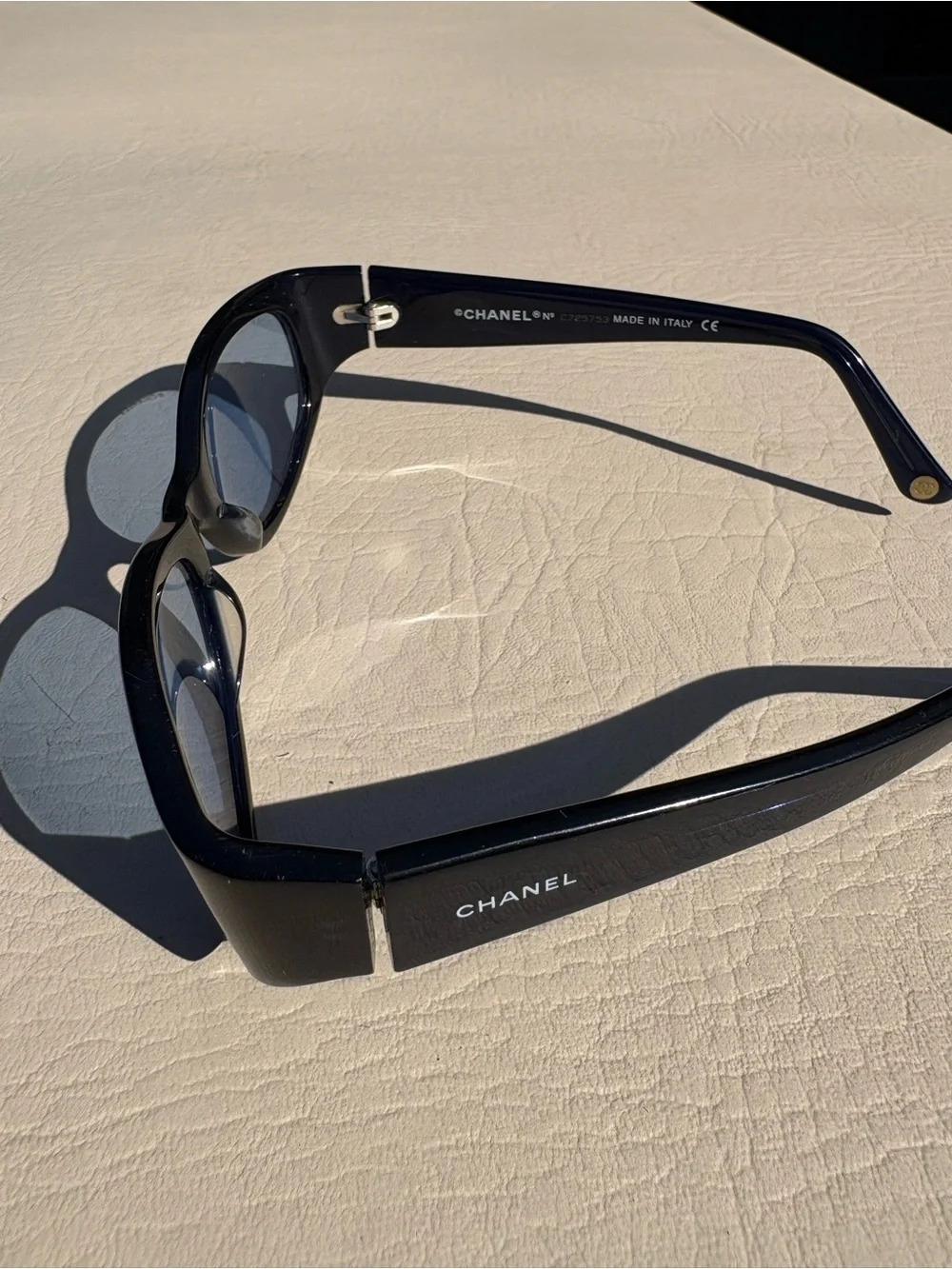 Vintage Chanel 5004 Black Women's Oval Sunglasses